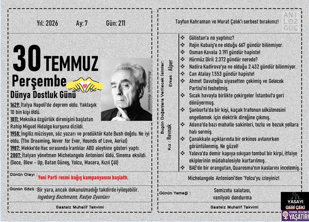 Dünya Dostluk Günü 1